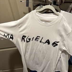White Graphic T-Shirt by Maison Margiela